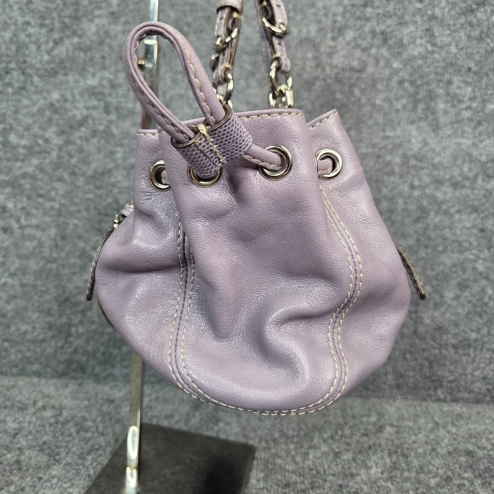 Vintage Coach Mini Legacy Drawstring East West Hobo Bag Y2k RARE 13204 Purple